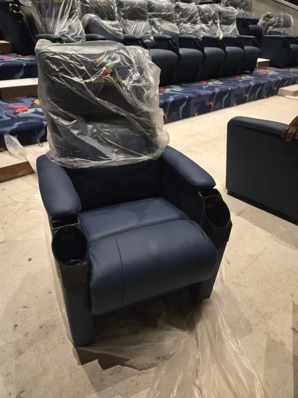 Cinema seating installation readiness and QC inspection